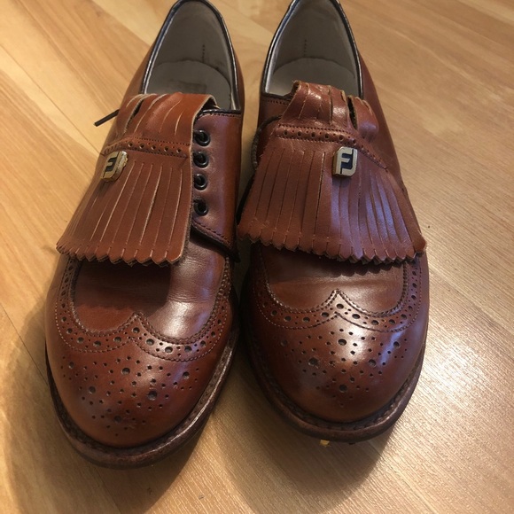 Vintage Footjoy Classics Wingtip Oxford Golf Shoes - Picture 3 of 7